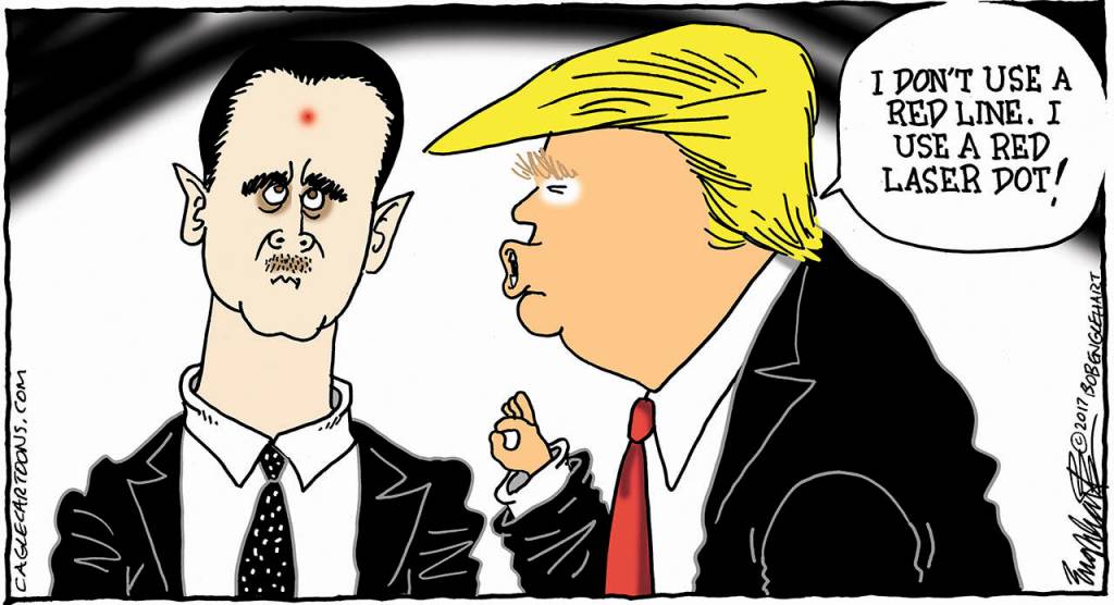 Editorial cartoons for Tuesday, April 11
