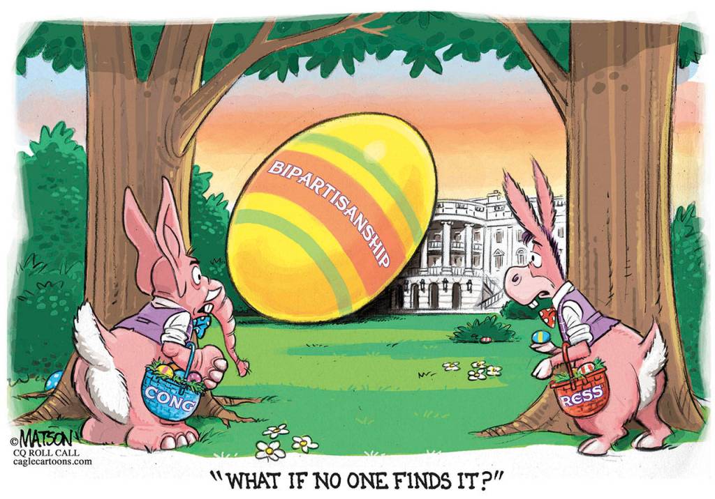 Editorial cartoons for Easter Sunday, April 16