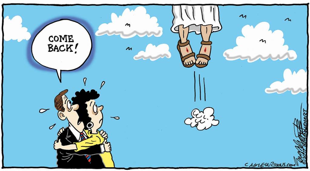 Editorial cartoons for Easter Sunday, April 16