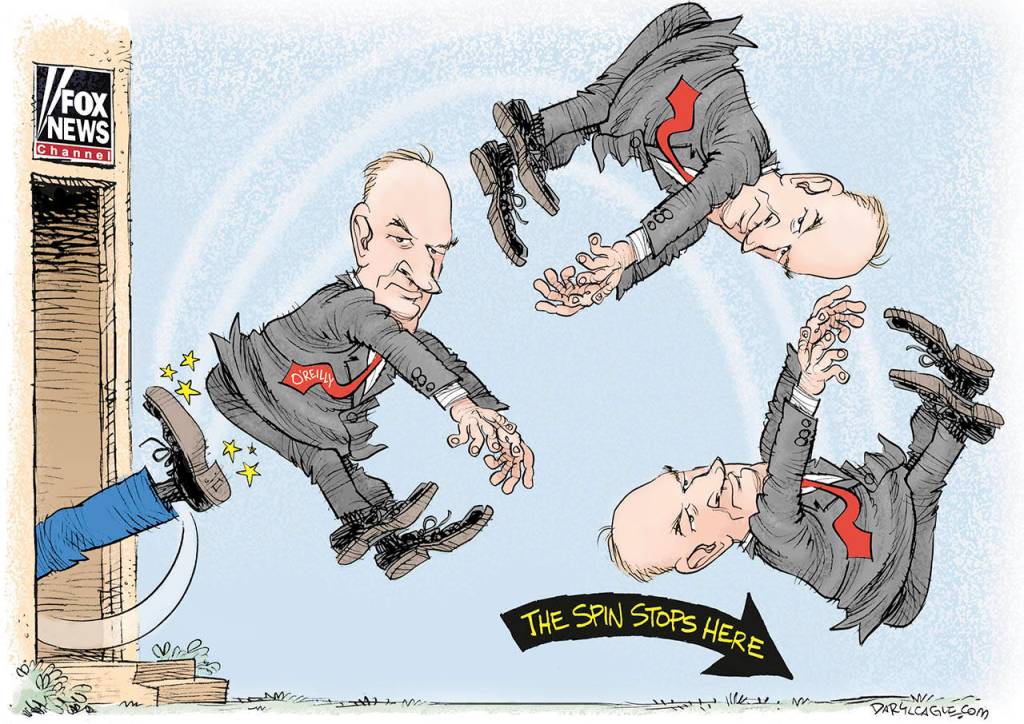 Editorial cartoons for Sunday, April 23