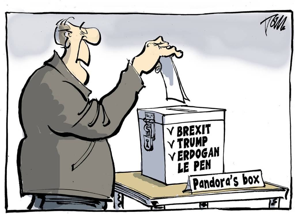 Editorial cartoons for Sunday, April 23
