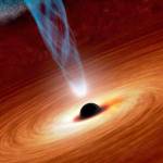 An artist&rsquo;s impression of a supermassive black hole. (NASA)