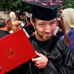 Jacob Peterson is seen after his graduation ceremony at Seattle University in June. Peterson, who grew up in Marysville, was 6 when he underwent a heart transplant in 2000. He died April 10 at age 22. (Peterson family photo)