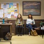 Katherine Langford (left) and Alisha Boe play frenemies in the Netflix series &ldquo;13 Reasons Why.&rdquo; (Beth Dubber / Netflix)