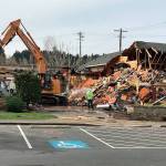 Denny&rsquo;s Restaurant in the Canyon Park area of Bothell was torn down last week to make way for a new Chick-Fil-A franchise. (Photo courtesy of Parl Guthrie)
