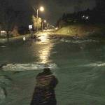 Sunnyside Boulevard was closed because of flooding. (Marysville Police Department)