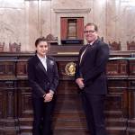 Jennifer Rivas, a student at Evergreen Middle School, recently served as a page in the Washington State House of Representatives. She was sponsored by state Rep. Strom Peterson, D-Edmonds. (Contributed photo)