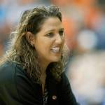 As Long Beach State head coach, Jody Wynn watches during the women&rsquo;s NCAA college basketball tournament in Corvallis, Oregon. Washington has hired Wynn as the women&rsquo;s basketball coach to replace Mike Neighbors.(AP Photo/ Timothy J. Gonzalez, File)