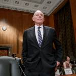 Homeland Security Secretary John Kelly appears before the Senate Homeland Security and Governmental Affairs Committee to discuss the border security agenda, on Capitol Hill in Washington on Wednesday. (AP Photo/J. Scott Applewhite)