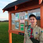Nathan Caferro recently achieved the rank of Eagle Scout. Caferro&rsquo;s community service project involved building a new information kiosk for a soccer field in his hometown of Marysville. (Contributed photo)