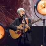 Inductee Joan Baez performs Friday. (Charles Sykes/Invision)