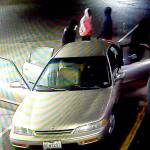 Mill Creek police are seeking five suspects and this stolen 1994 Honda Accord, photographed at the scene of an attempted gas station burglary. (Mill Creek Police)