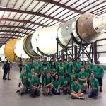 The Jack in the Bot Team 2910 from Jackson High School took some time away from a robotics competition in Houston to explore career possiblities, including a NASA tour. (Contributed photo)