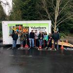 Lynnwood Kiwanis and Lynnwood and Mountlake Terrace Key Club members cleared a half-football field of invasive plants on the Mesika Trail in Lynnwood. (Contributed photo)