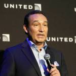 In this 2016 photo, United Airlines CEO Oscar Munoz delivers remarks in New York. (AP Photo/Richard Drew, File)