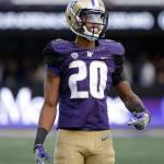 Washington&rsquo;s Kevin King looks on between plays during a game against Oregon State Oct. 22, 2016, in Seattle. (AP Photo/Elaine Thompson)