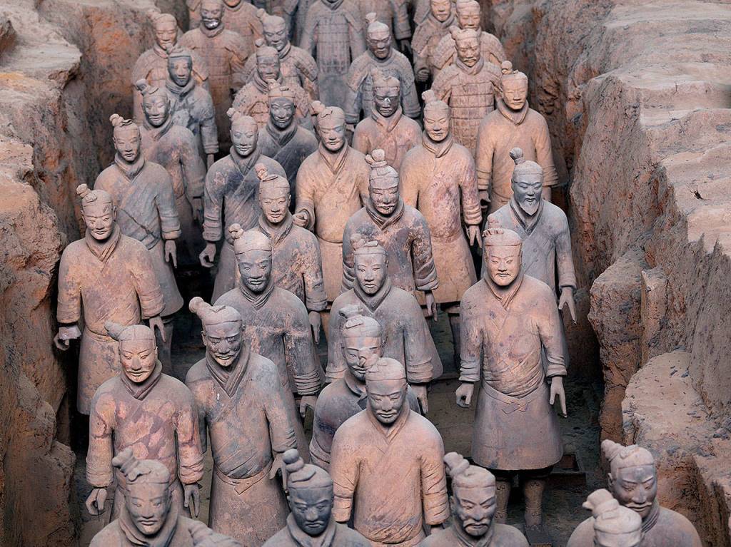 Terracotta Warriors are on exhibit at the Pacific Science Center in Seattle. (Shaanxi Cultural Heritage Promotion Center)