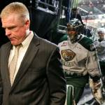 Everett head coach Kevin Constantine leads his team off the ice after the Silvertips lost to the Seattle Thunderbirds 4-3 in Game 2 of their Western Hockey League playoff series April 8 in Everett. (Kevin Clark / The Herald)