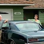 Marysville&rsquo;s Bob and Sue Banks outside their home with the 1967 Pontiac LeMans Sprint Bob bought 50 years ago this month. He bought the car April 13, 1967, two days after returning from service in the Vietnam War. He and Sue met the day he returned, after she had been writing to him as a pen pal during his military service. (Courtesy Bob and Sue Banks)