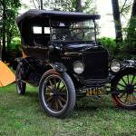 This 1923 Model T Ford, which Annette Fitch-Brewer Nelson bought at Hudler Motor Company in Everett, now belongs to Mike Knox, of Manchester, Iowa. Driving his old car, Knox hopes to repeat a road trip the woman made from Jefferson, Ohio, to Everett. (Courtesy of Mike Knox)