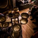 Each bowl produces a different tone. (Ian Terry / The Herald)