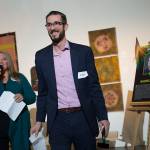 Hil Kaman, city of Everett&rsquo;s public health and safety director, smiles after he is named the recipient of this year&rsquo;s Emerging Leader award. (Andy Bronson / The Herald)