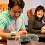 Reina Martinez-Hernandez, right, pokes fun at her younger brother Miguel.                                (Kevin Clark / The Herald)