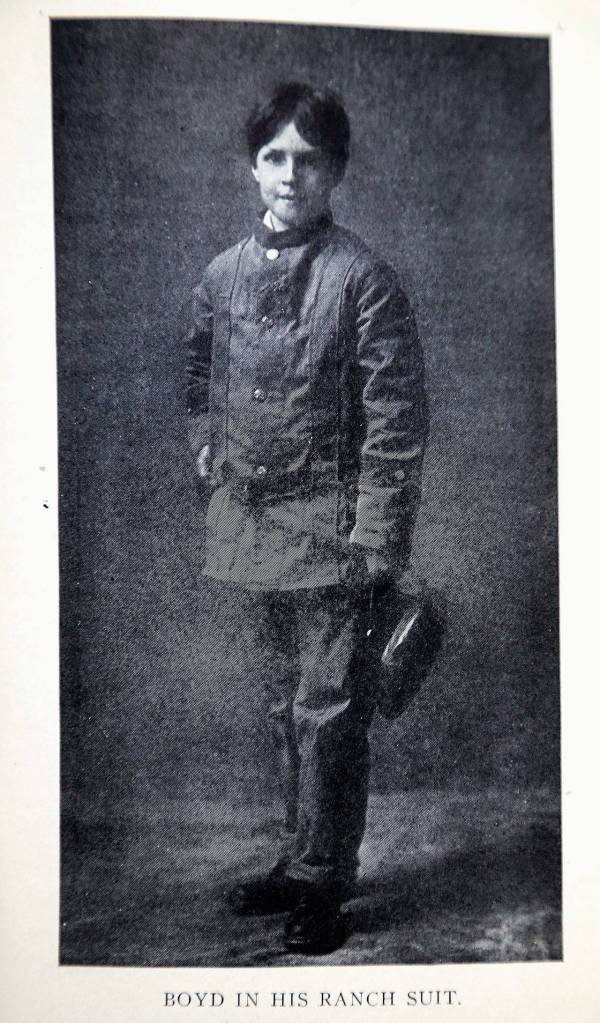 Isaac Curtis Brewer Jr. during the time his mother had him in hiding in Lake Stevens. From 1906 to 1910, Annette-Fitch Brewer kept the boy away from her wealthy ex-husband. To hide their identity during this period, she went by Mrs. McIntyre and called her son Boyd McIntyre. (From &ldquo;The Story of a Mother-Love&rdquo;)