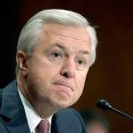 Wells Fargo then-CEO John Stumpf testifies on Capitol Hill in Washington before the Senate Banking Committee last year. (AP Photo/Susan Walsh, File)