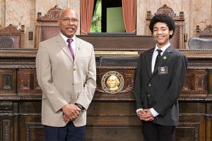 Gateway Middle School student serves as House page