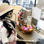 Dressed up skeleton is dead ringer for courthouse employee