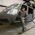 Volunteers turning vintage helicopter into kid-friendly float