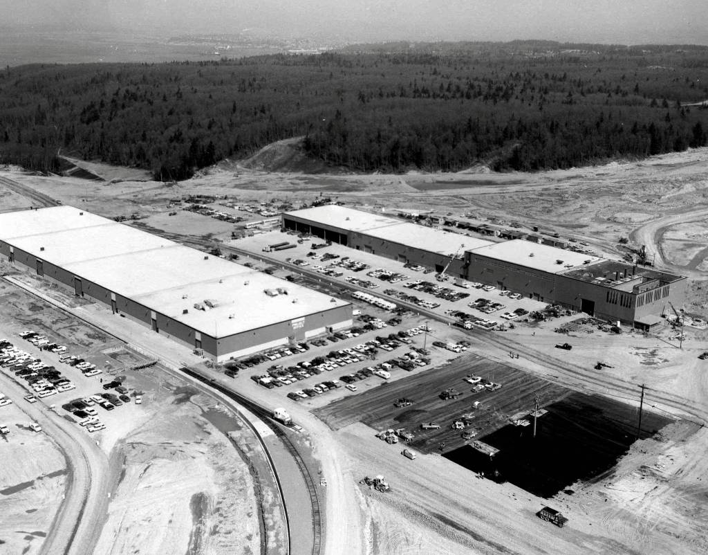 Boeing begins building its plant near Paine Field 1966. (Courtesy of Paine Field)