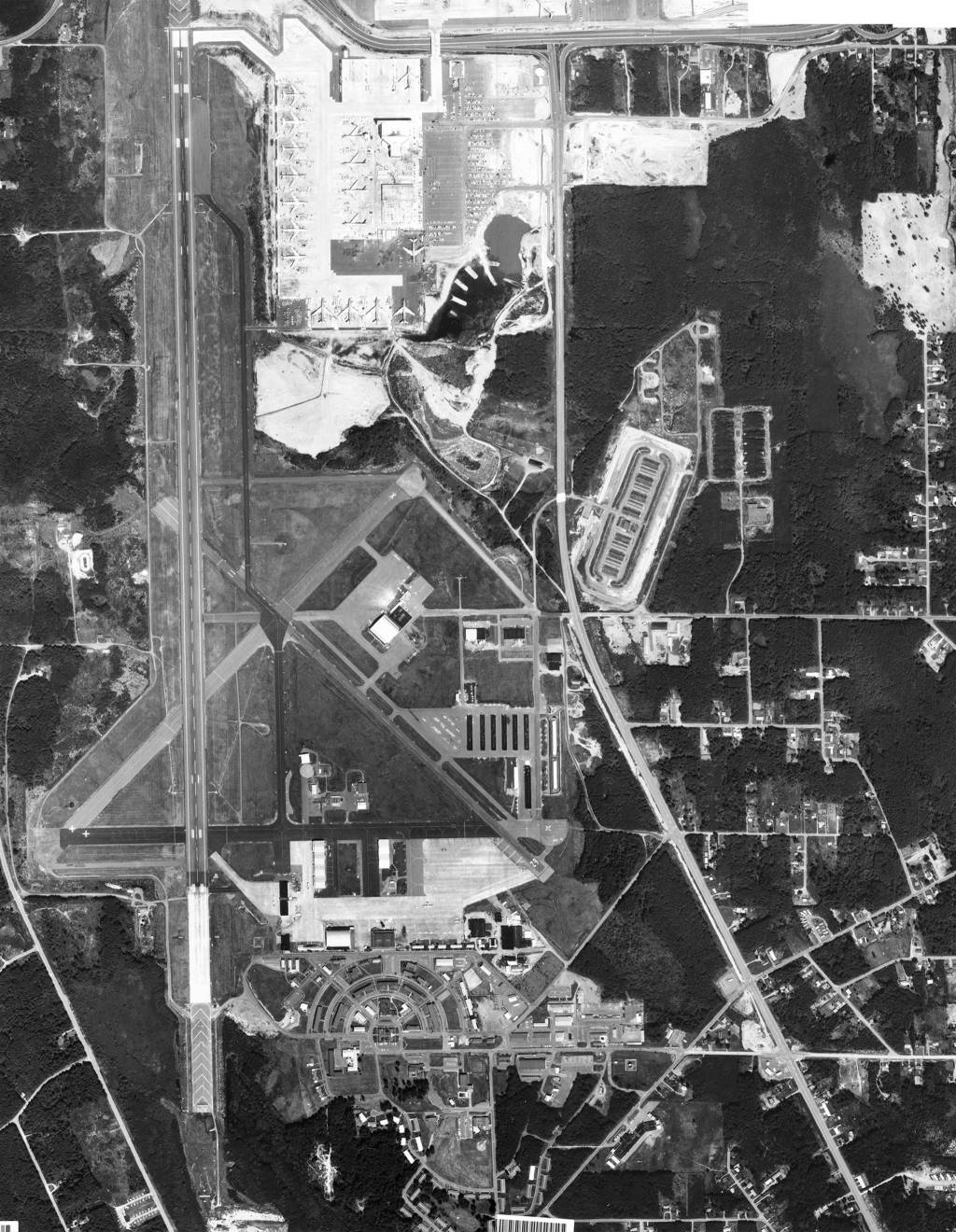 Aerial photo of Paine Field in 1969.