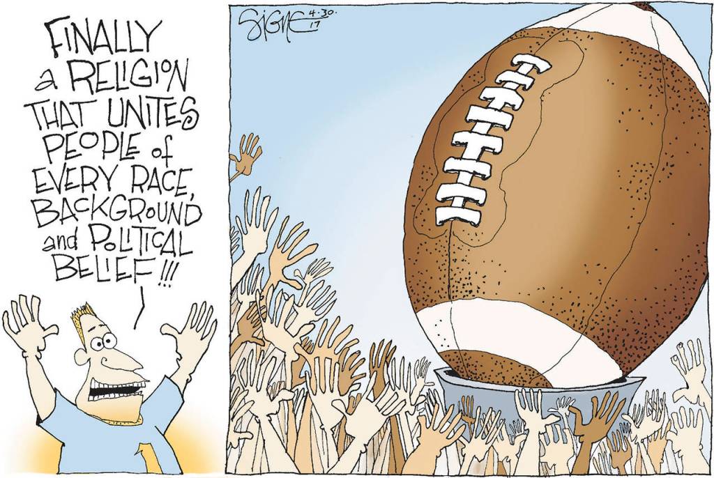 Editorial cartoons for Monday, May 1