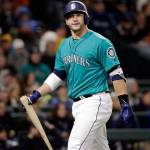 Seattle&rsquo;s Mike Zunino heads back to the dugout after striking out during an April 14 game in Seattle. (AP Photo/Elaine Thompson)