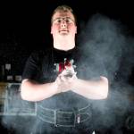 Everett High School junior Ben Howard lifts at EGO Strength and Performance in South Everett on Friday, April 28. (Ian Terry / The Herald)
