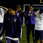 Kamiak players walk off the field following their 2-1 loss to Todd Beamer in double overtime in a 4A state playoff game ono May 19, 2017, at Goddard Stadium in Everett. (Ian Terry / The Herald)
