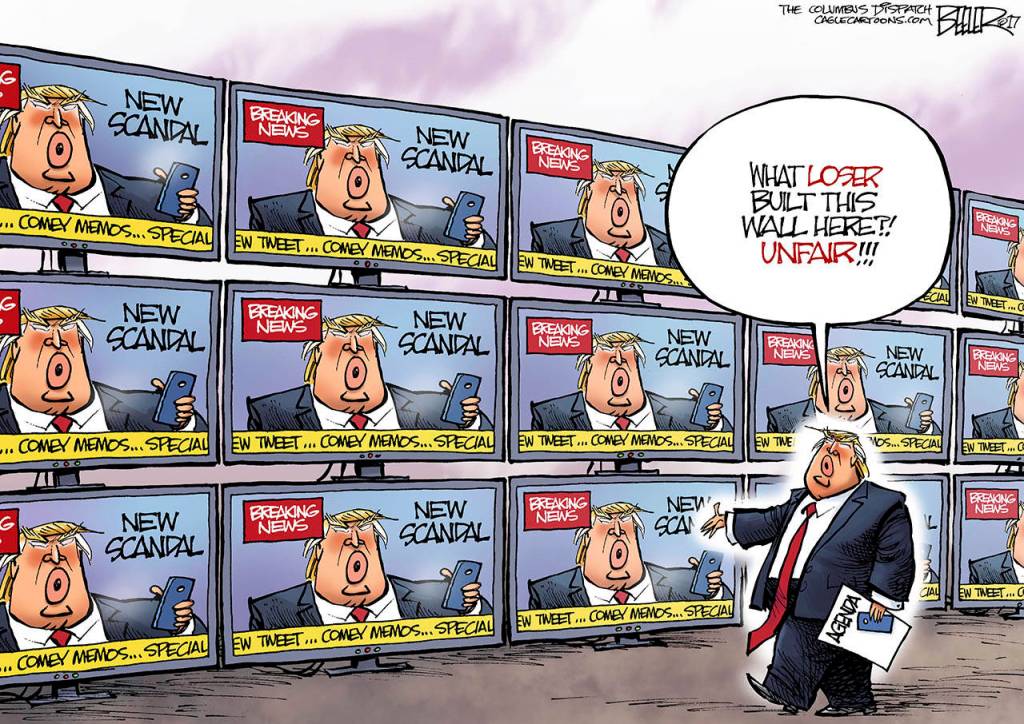 Editorial cartoons for Wednesday, May 24