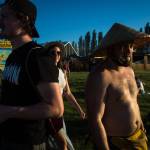 Festivalgoers enjoy the sun on the first of three days during the annual Sasquatch! Music Festival on Friday, May 26, 2017 in George, Wa. (Daniella Beccaria / For the Herald )