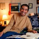 Adrian Patayon has a book signing on May 24 hosted by Arc of Snohomish County, an organization that supports people with disabilities and their families. Patayon, who has cerebral palsy and deals with depression and alcoholism, is the author of the book &ldquo;Adrian&rsquo;s Aloha Song.&rdquo; (Dan Bates / The Herald)