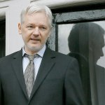 WikiLeaks founder Julian Assange speaks from the balcony of the Ecuadorean Embassy in London in February. (AP Photo/Kirsty Wigglesworth, File)