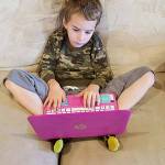 Preston works on an assignment. (Sheila Hagar / Walla Walla Union-Bulletin)