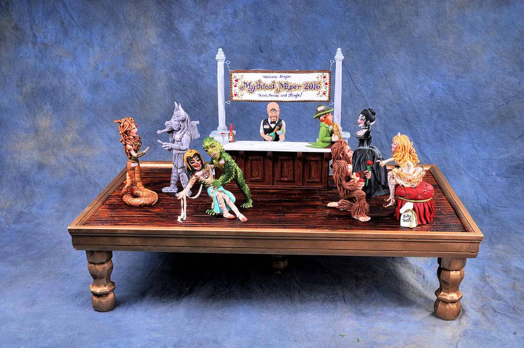 &ldquo;Mythical Mixer&rdquo; by Brenda Brady won Best Hand Molded Sugar Item and Best of Show at the 2016 Washington State Sugar Artists show. (Photo by Stringer Photography of La Grange, Kentucky)