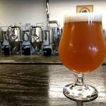 The Chicago Typewriter is a New England-style IPA made with Falconer 7, Mosaic and Citra hops. (Photo by Aaron Swaney)