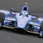 New Zealand&rsquo;s Scott Dixon drives into turn one during a practice session for the Indianapolis 500 on Friday at Indianapolis Motor Speedway. (AP Photo/Darron Cummings)