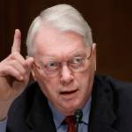 In this photo from March 4, 2009, Sen. Jim Bunning, R-Ky., speaks on Capitol Hill in Washington D.C.. A Hall of Fame pitcher who went on to serve in Congress, Bunning died Friday. (AP Photo/J. Scott Applewhite, File)