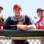 Starting pitchers, Dalton Chapman (L-R) Curtis Bafus and Ryan Sandifer along with Alex Spahman (not pictured) helped lead the league in ERA. (Kevin Clark / The Herald)