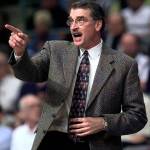 In this March 8, 2000, file photo, Detroit Pistons coach George Irvine directs players from the bench during an NBA game against the Denver Nuggets in Auburn Hills, Michigan. The Indiana Pacers announced Tuesday that Irvine has died. The former University of Washington basketball standout was 69 and had been battling cancer. (AP Photo/Duane Burleson, File)