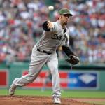 Seattle Mariners pitcher Christian Bergman threw seven shutout innings Sunday in the Mariners&rsquo; 5-0 win over the Boston Red Sox. (AP Photo/Steven Senne)